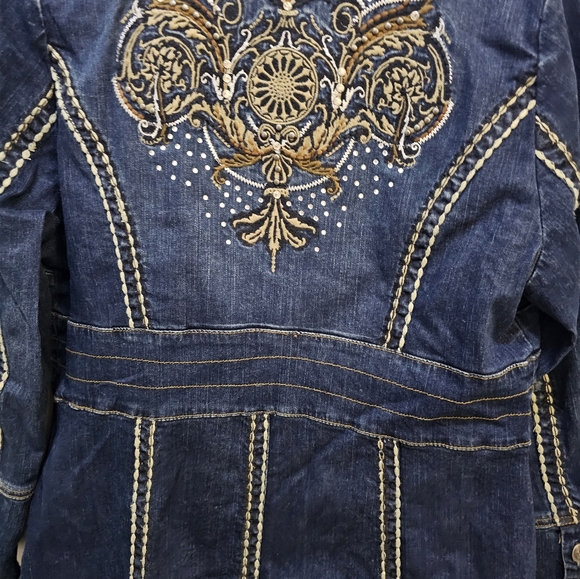 Midnight Velvet Denim Jacket - Picture 6 of 6